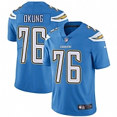 Nike Men & Women & Youth Chargers 76 Russell Okung Light Blue NFL Vapor Untouchable Limited Jersey,baseball caps,new era cap wholesale,wholesale hats